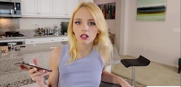 trendsHot blonde stepsis Kate Bloom cleaning house and sucking stepbrothers dick